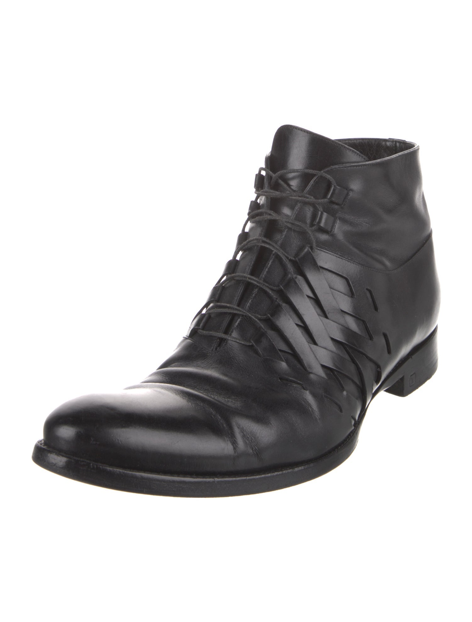 Louis Vuitton Leather Lace-Up Boots